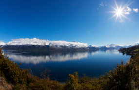 Snowcapped peaks in Queenstown