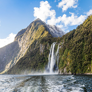 Waterfall at Doubtful Sound