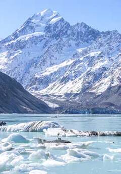 Tasman Glacier, Mt Cook National Park, New Zealand