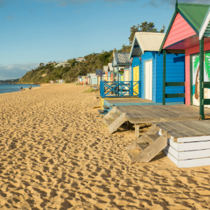 Multiple Beach Boxes on the beach