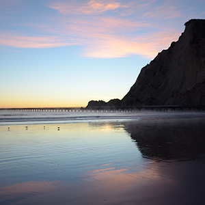 Misty morning on the water near Gisborne