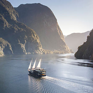 Cruising Doubtful Sound in Fiordland