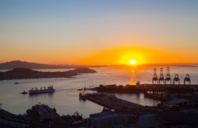 Auckland Harbour sunrise