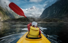 Kayaking in Fiordland