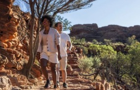 Hiking in the outback