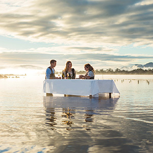 Tasmania oyster farm water dining unique gourmet experience