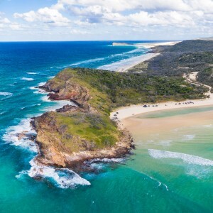 Aerial view of Fraser Island, Australia