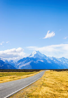 Stunning drive to Mount Cook Village