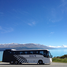 Cruising New Zealand on an independent coach tour