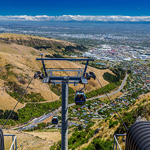 Cable car up to Cavendish Mountain, Christchurch