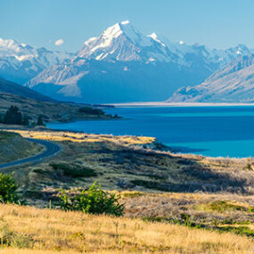 Mt Cook and Lake Pukaki, New Zealand