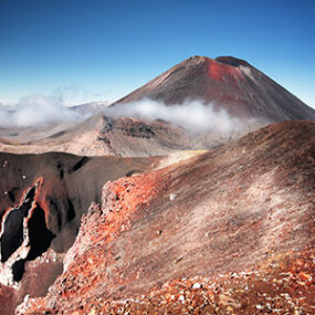 Mt Ngauruhoe in the Tongariro National Park