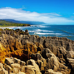 Pancake Rocks on the West Coast