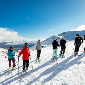 Enjoy a beginners ski holiday at the Remarkables in Queenstown