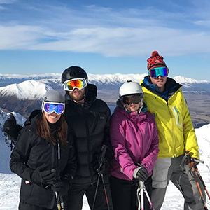 Friends skiing holidays, New Zealand