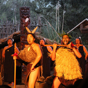 Maori cultural performance at Mitai Maori village