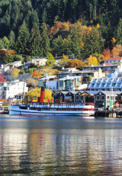 Boat on Lake Wakatipu