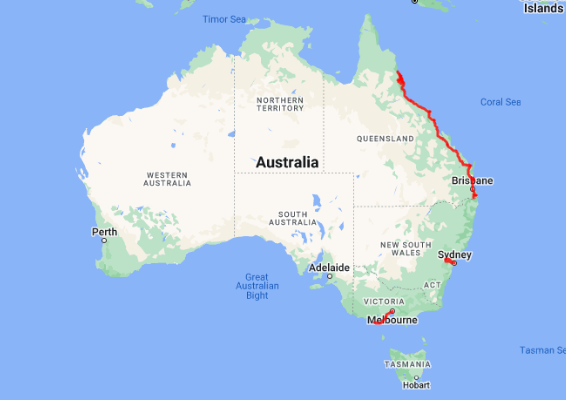 Tour map