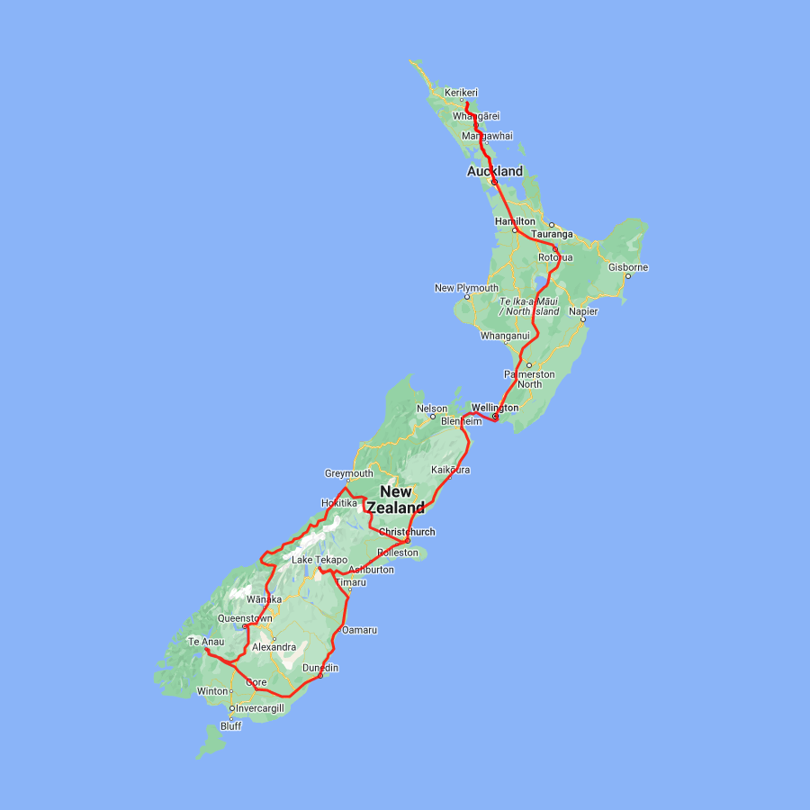 Tour map