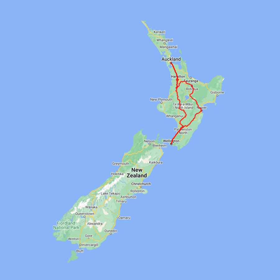 Tour map