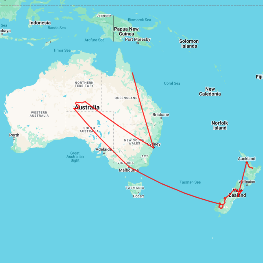 Tour map