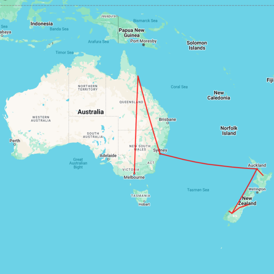 Tour map