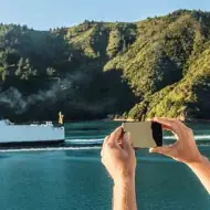 Interislander Ferry travelling the Cook Strait