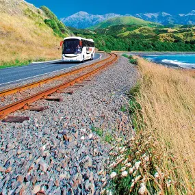 AAT Kings Coach on South Island NZ Road