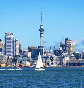 Sailing boat in Auckland Harbour