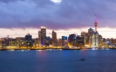 View of Auckland City skyline, New Zealand