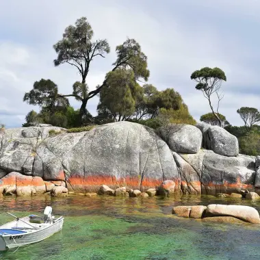 Bay of Fires in Tasmania, Australia