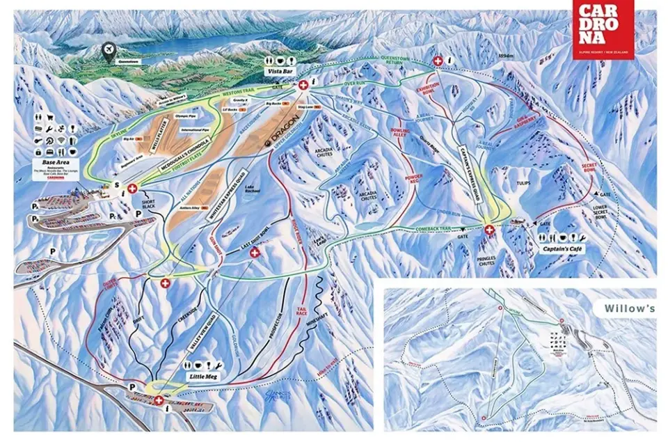 Cardrona Ski Field Trail Map