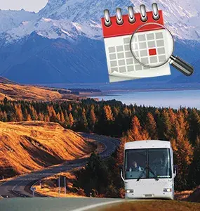 Choose your Date with New Zealand Coach Tours