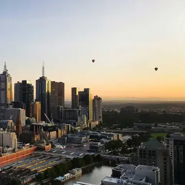 Melbourne City Skline at Dawn