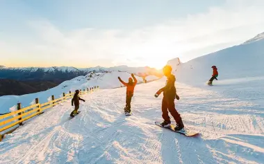 Overlooking Queenstown from Remarkables Ski Field