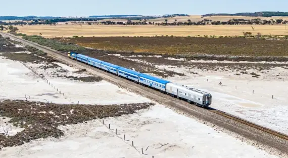 The Overland Dry Salt Lake South Australia Hero