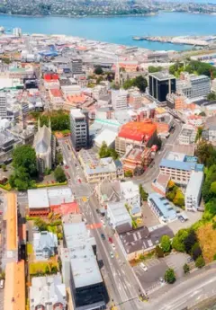 Ariel view of Dunedin