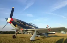 Vintage Warplane on Ground