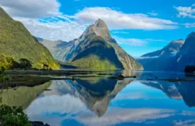 Reflective View of Mitre Peak, Milford Sound