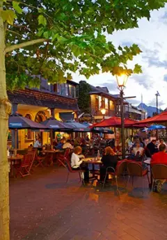 Al Fresco dining at Steamer Wharf, Queenstown