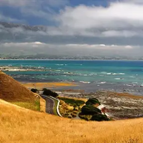 The beautiful Kaikoura coastline