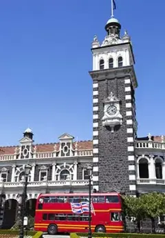 Dunedin railway station, New Zealand