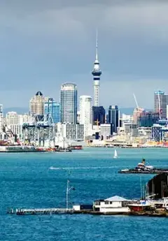 View of Auckland Skyline and Sky Tower