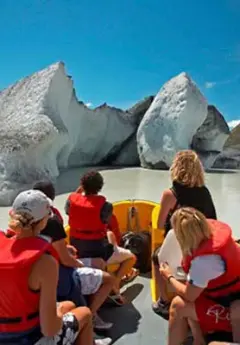 Group of Glacier Explorers in Mount Cook National Park