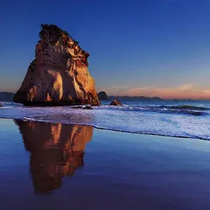 Hoho Rock at sunrise, Cathedral Cove