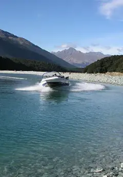 Jet boat on Dart River