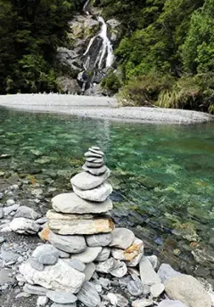 Image of Fantail Falls in Haast Pass