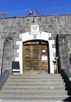 Image of the prison's door in Napier