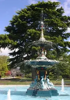 Image of Hagley Park fountain in Christchurch