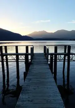 A wharf on Te Anau Lake